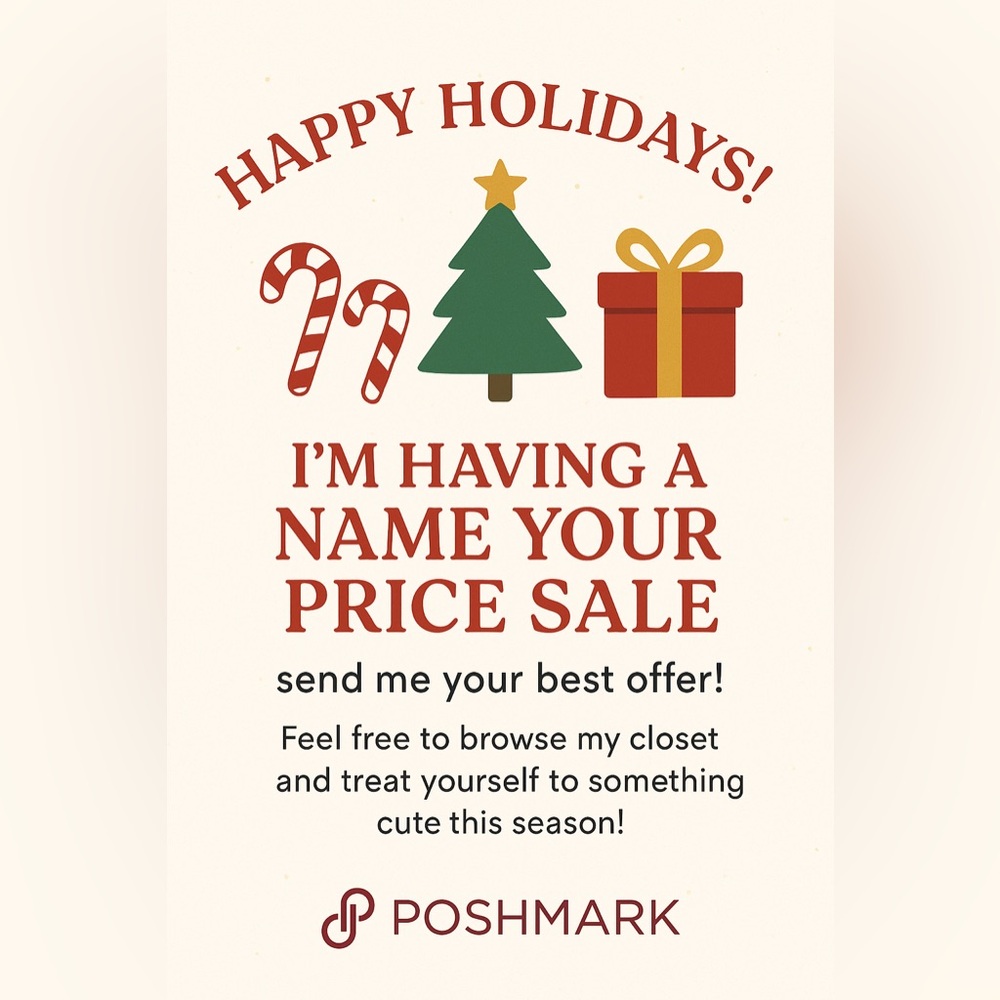 🎁 Festive Name Your Price Sale — Send Your Best Offer! 🎄